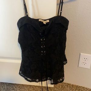 Express black lacey camisole
